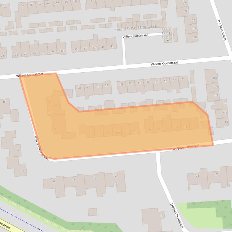 Kaart van postcodegebied 7442ZR.