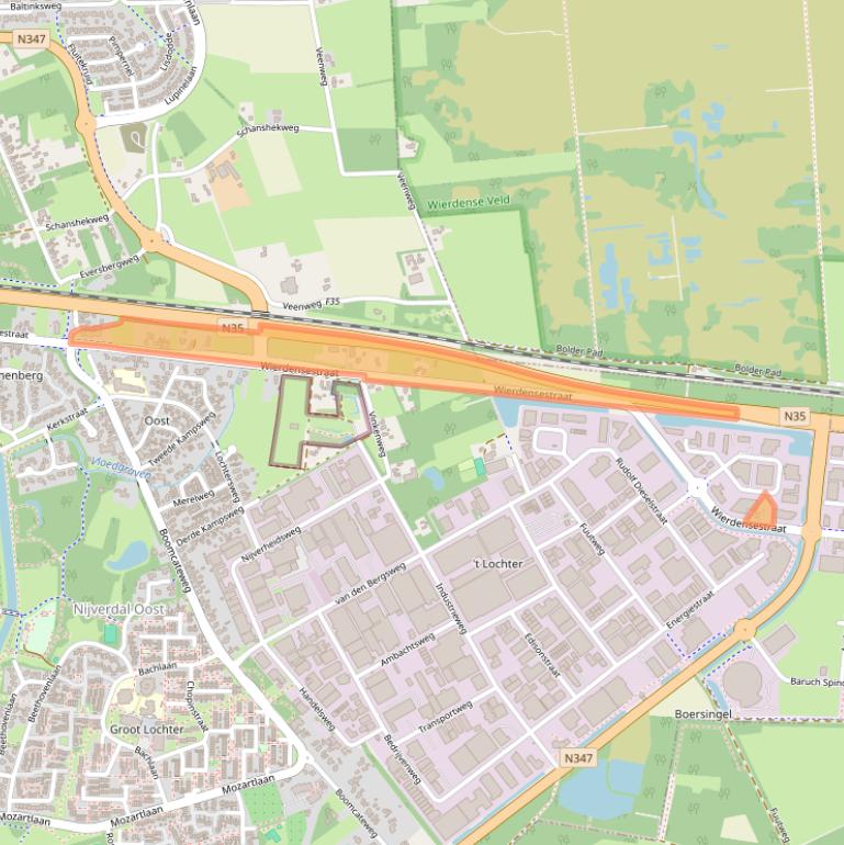 Kaart van postcodegebied 7443AB.