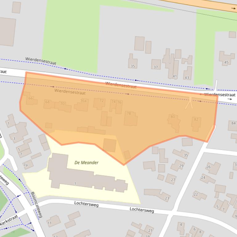 Kaart van postcodegebied 7443AG.