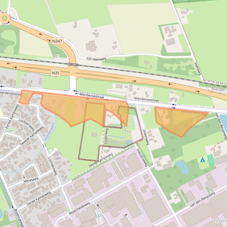 Kaart van postcodegebied 7443AH.