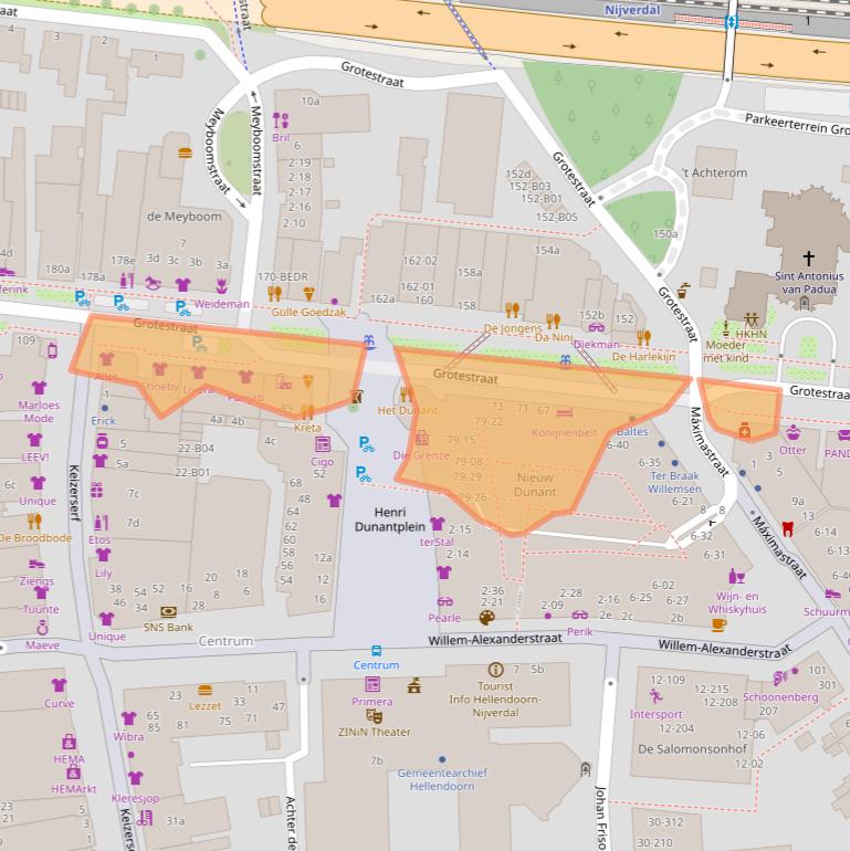 Kaart van postcodegebied 7443BC.