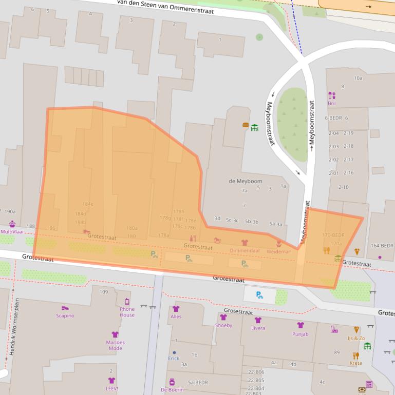 Kaart van postcodegebied 7443BR.