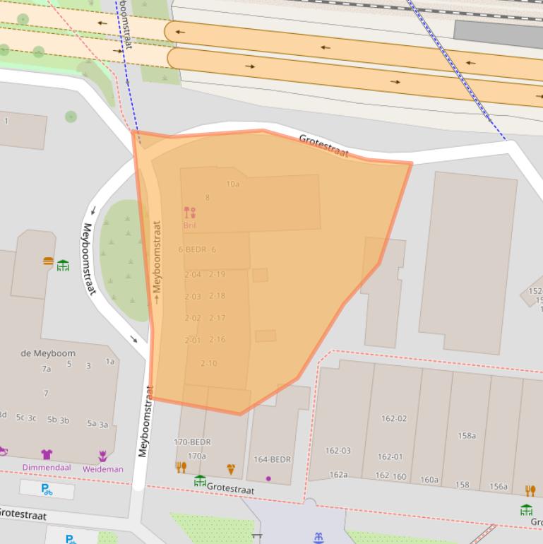 Kaart van postcodegebied 7443CB.