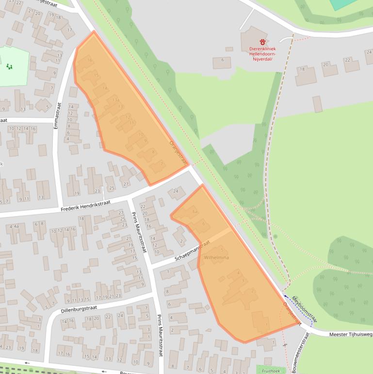 Kaart van postcodegebied 7443CC.