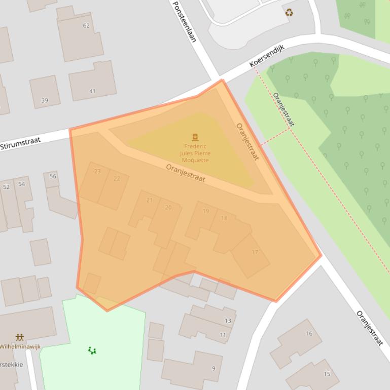 Kaart van postcodegebied 7443CD.