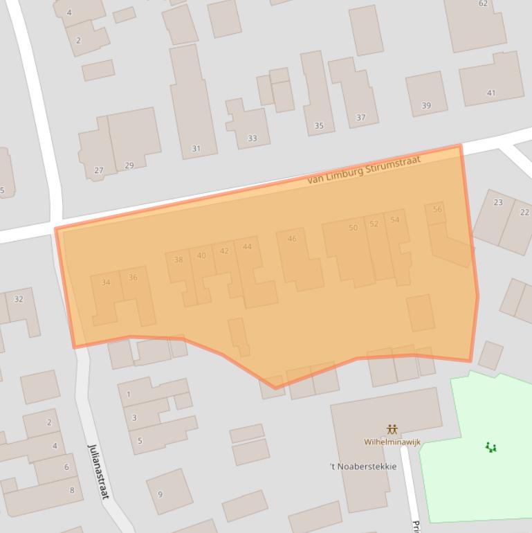 Kaart van postcodegebied 7443CJ.