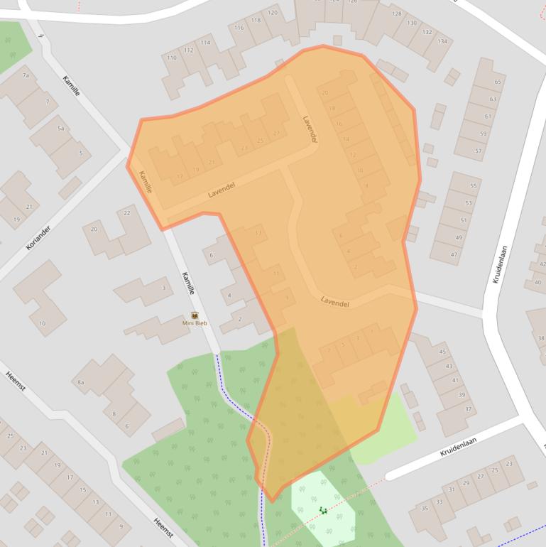 Kaart van postcodegebied 7443EK.