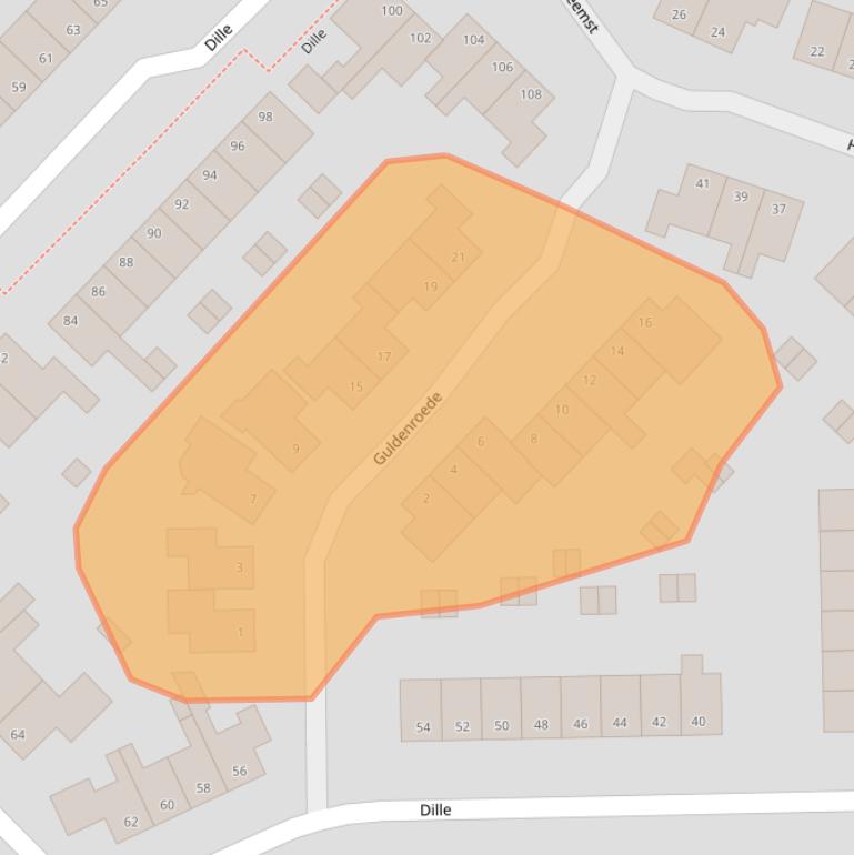 Kaart van postcodegebied 7443EL.