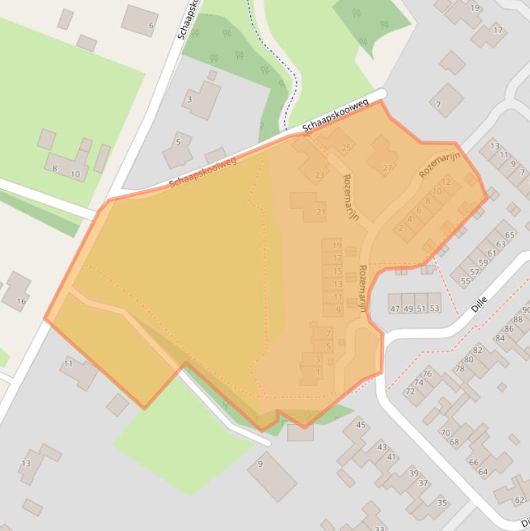 Kaart van postcodegebied 7443EM.