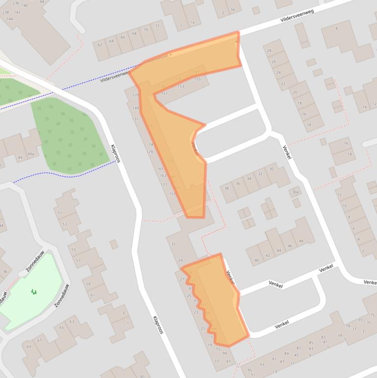 Kaart van postcodegebied 7443GC.