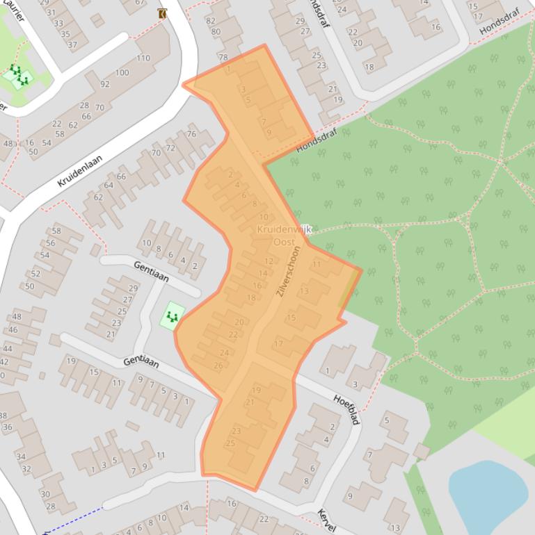 Kaart van postcodegebied 7443GV.