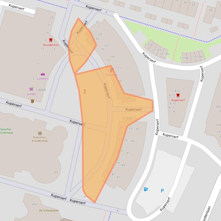 Kaart van postcodegebied 7443HD.