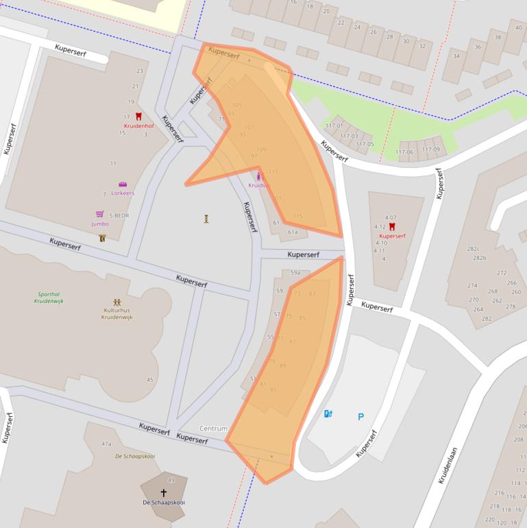 Kaart van postcodegebied 7443HE.