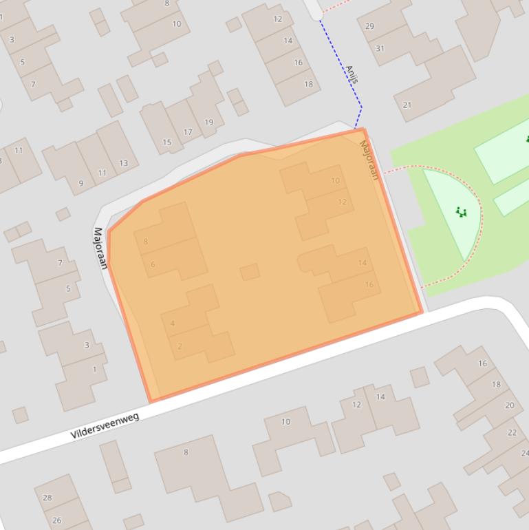 Kaart van postcodegebied 7443JB.