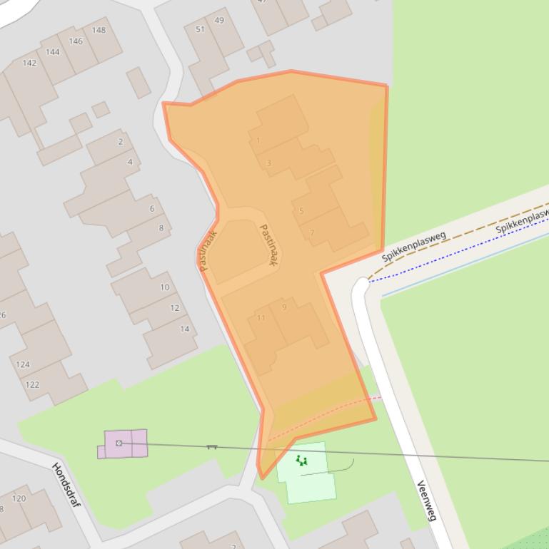 Kaart van postcodegebied 7443JC.