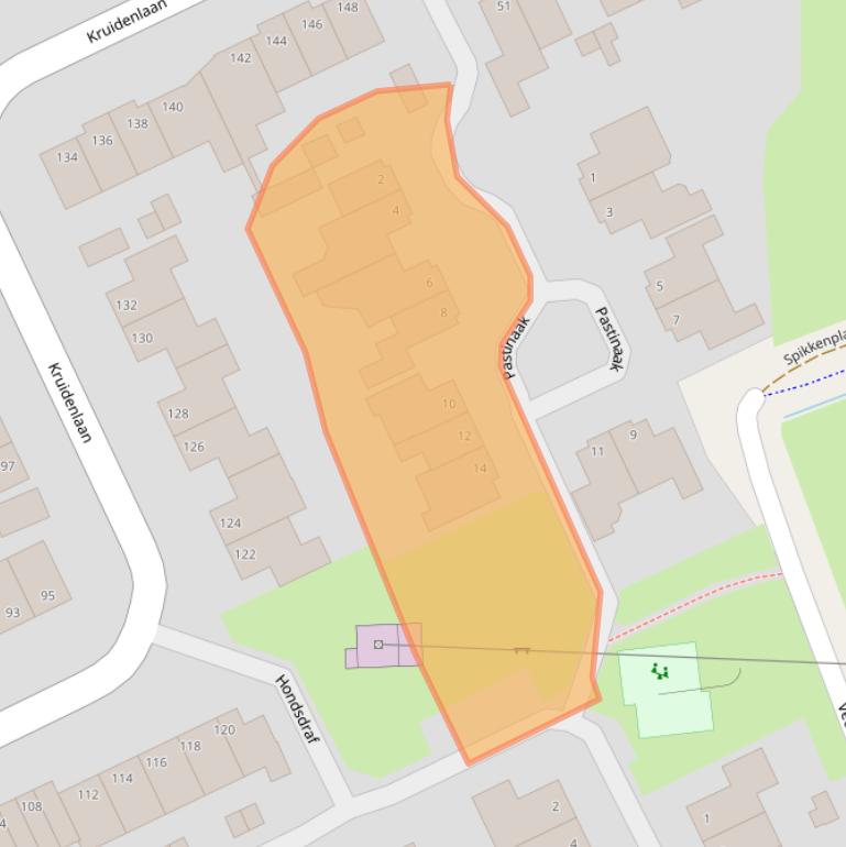 Kaart van postcodegebied 7443JD.