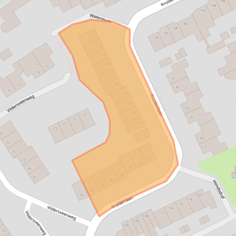 Kaart van postcodegebied 7443JM.