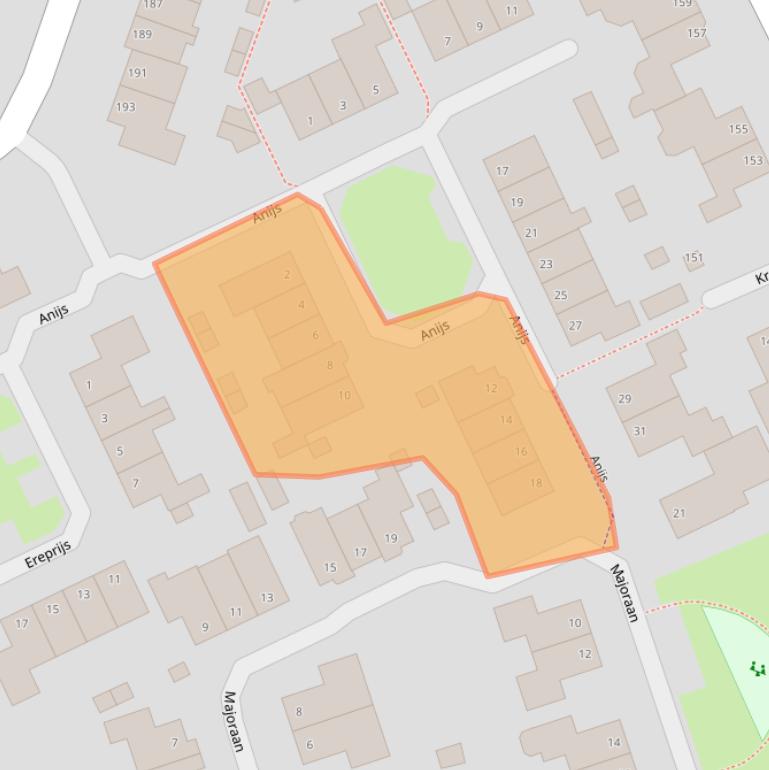 Kaart van postcodegebied 7443JZ.