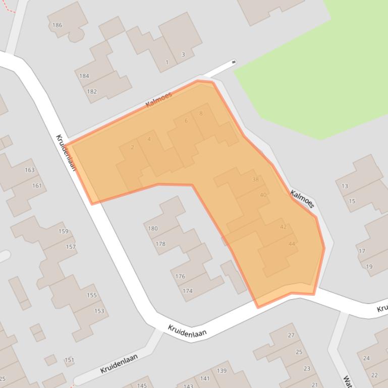 Kaart van postcodegebied 7443KB.