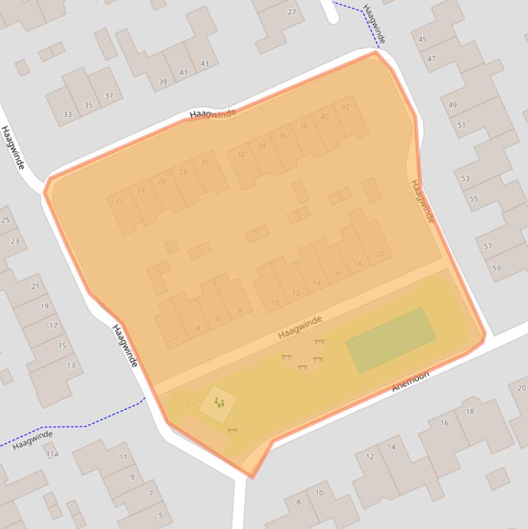 Kaart van postcodegebied 7443LJ.