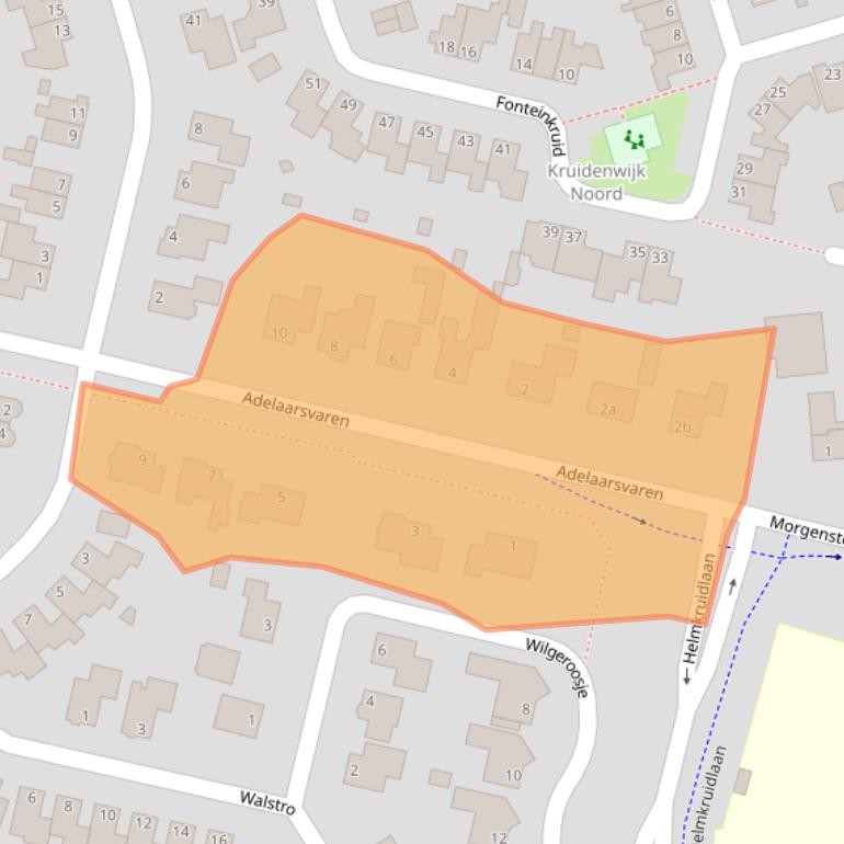 Kaart van postcodegebied 7443LR.