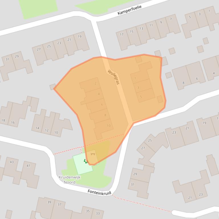 Kaart van postcodegebied 7443MB.