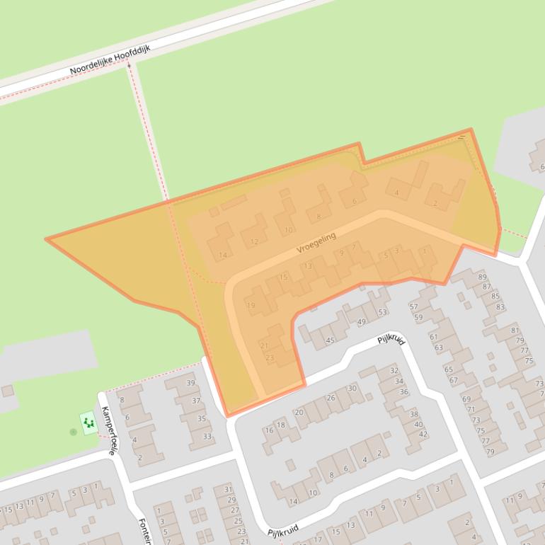 Kaart van postcodegebied 7443MC.