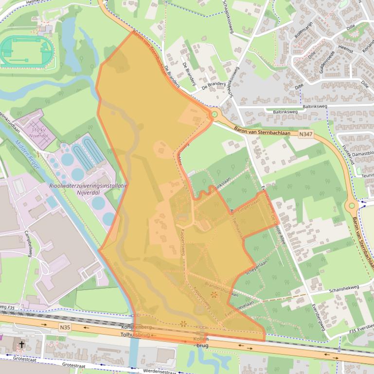 Kaart van postcodegebied 7443PL.