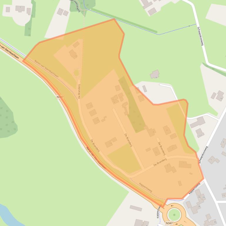 Kaart van postcodegebied 7443PZ.