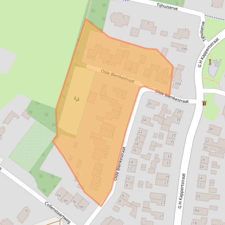 Kaart van postcodegebied 7443RG.