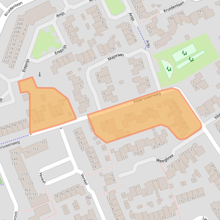 Kaart van postcodegebied 7443RK.