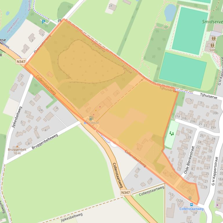 Kaart van postcodegebied 7443RM.