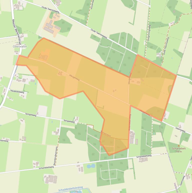 Kaart van postcodegebied 7443SL.
