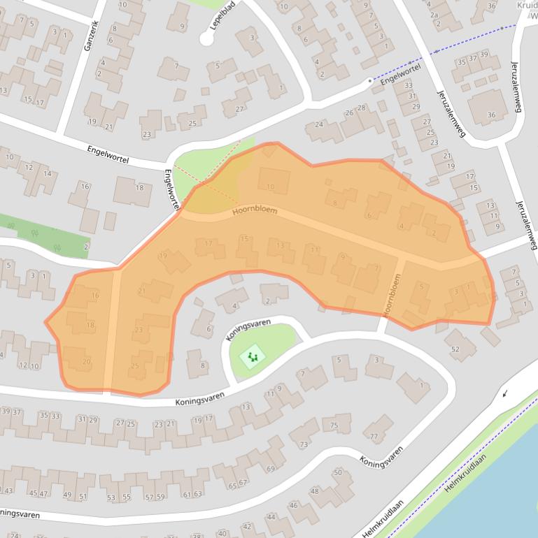 Kaart van postcodegebied 7443TE.