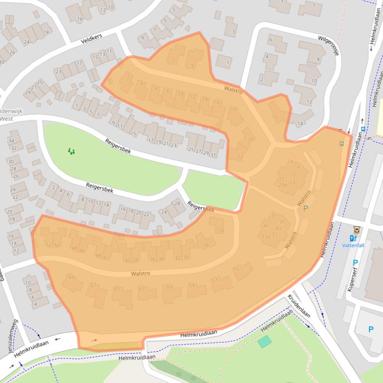 Kaart van postcodegebied 7443TH.