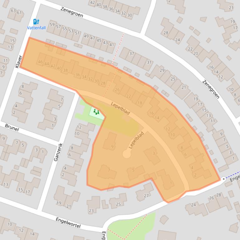 Kaart van postcodegebied 7443TN.