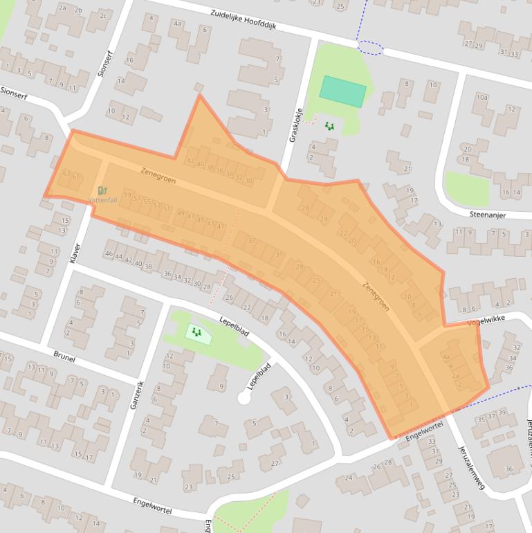 Kaart van postcodegebied 7443TP.