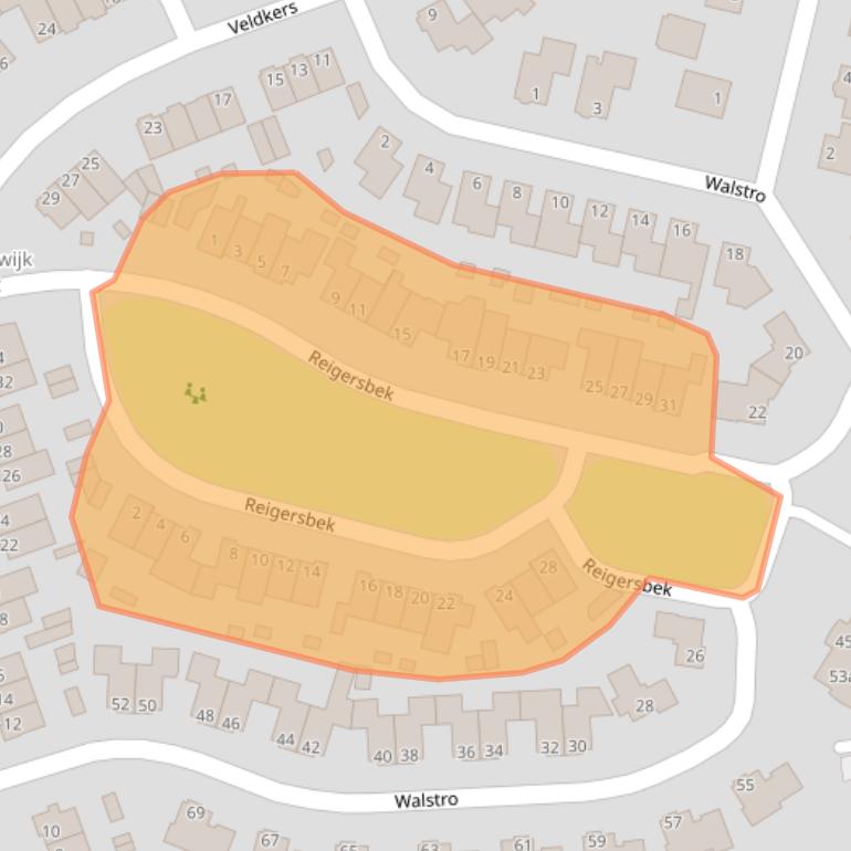 Kaart van postcodegebied 7443TS.