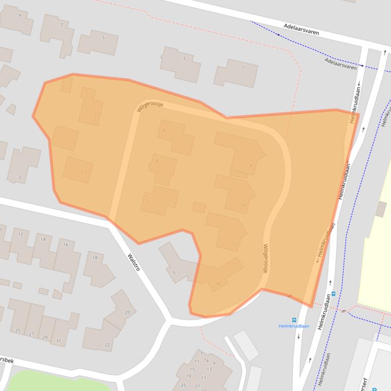 Kaart van postcodegebied 7443TT.