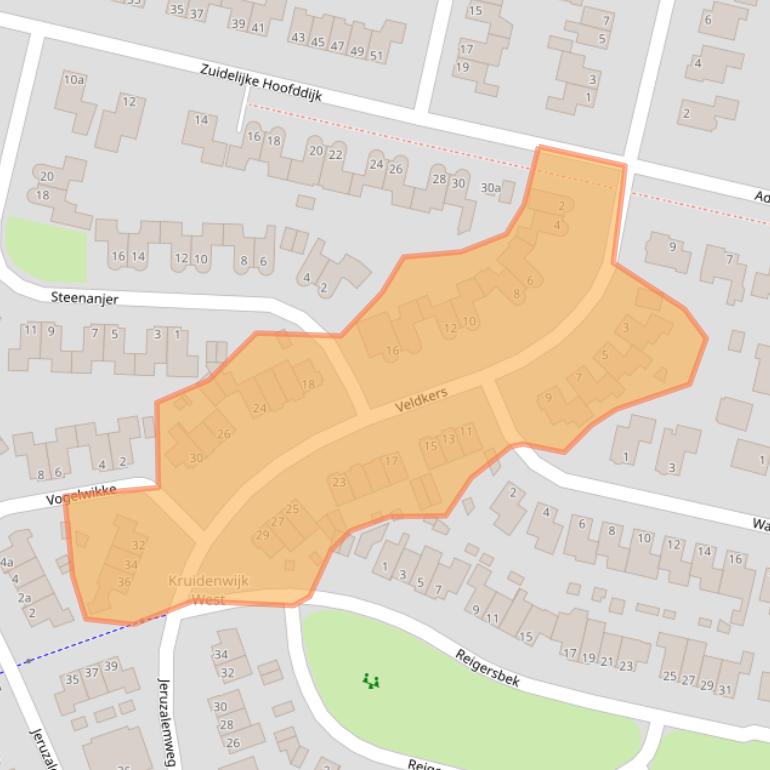 Kaart van postcodegebied 7443TV.