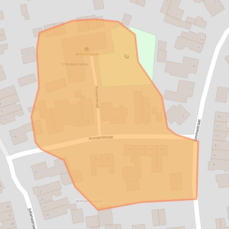 Kaart van postcodegebied 7443XB.