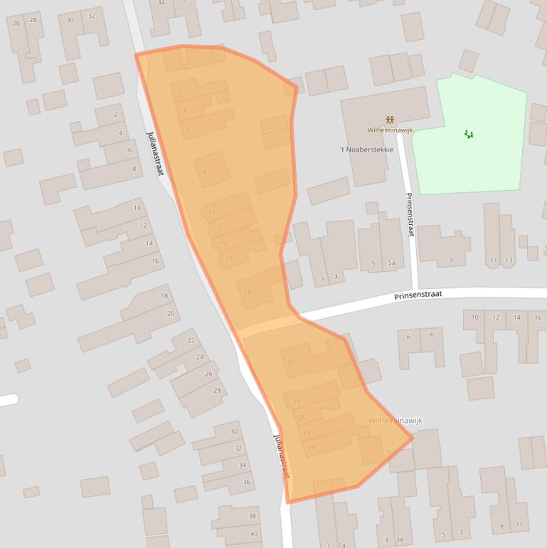 Kaart van postcodegebied 7443XC.