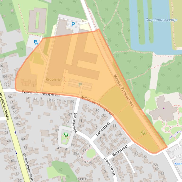 Kaart van postcodegebied 7443XG.