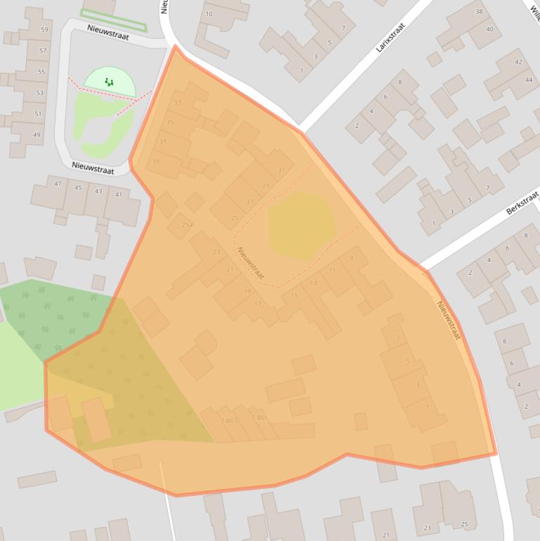 Kaart van postcodegebied 7443XM.
