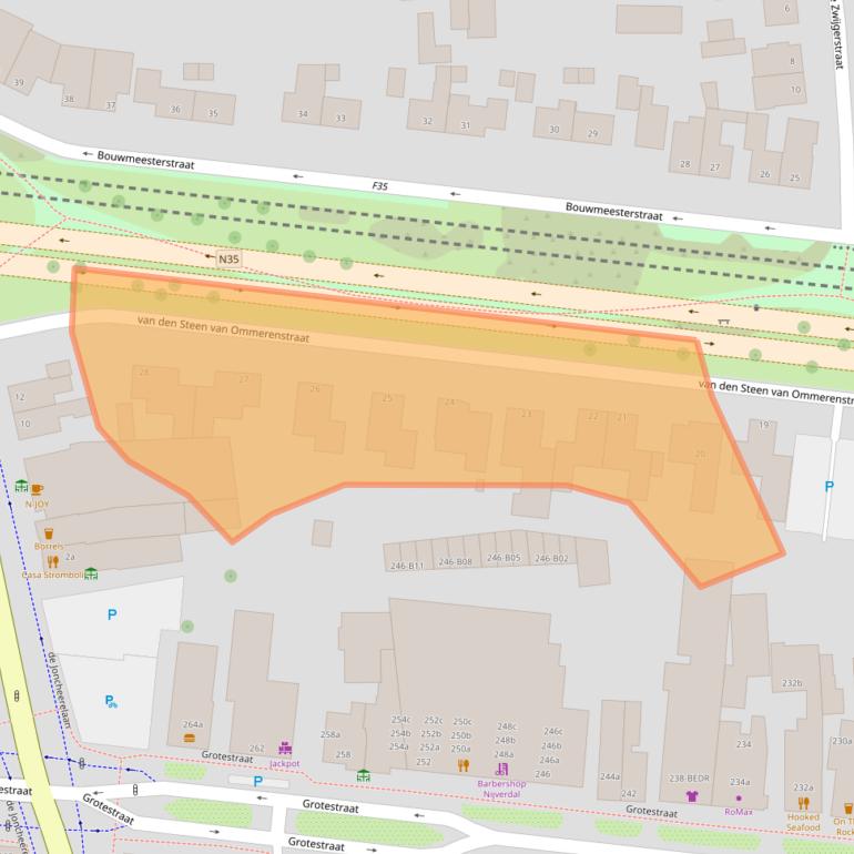 Kaart van postcodegebied 7443ZB.