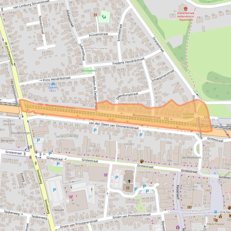 Kaart van postcodegebied 7443ZC.