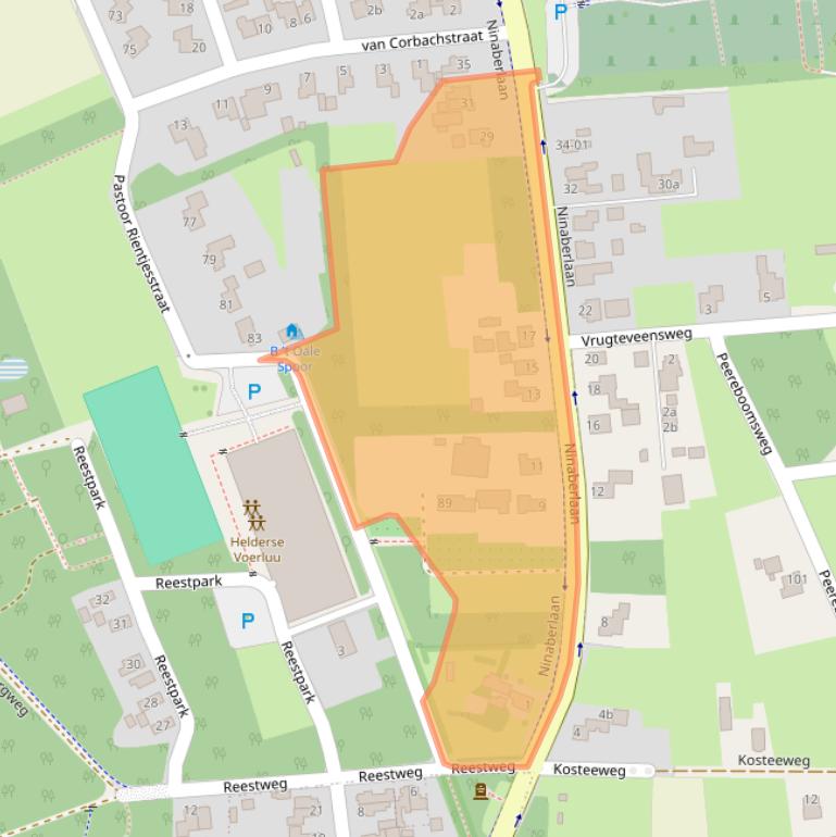 Kaart van postcodegebied 7447AA.