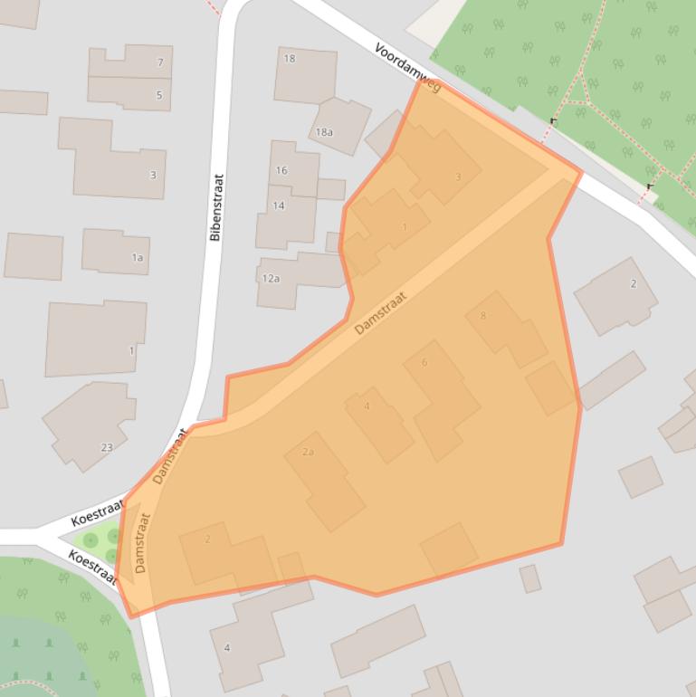 Kaart van postcodegebied 7447CD.