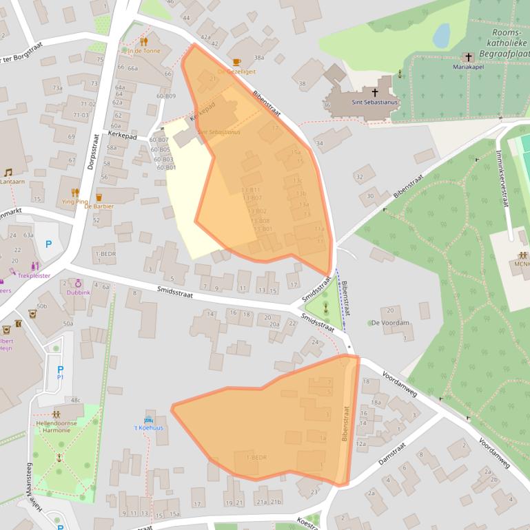 Kaart van postcodegebied 7447CK.