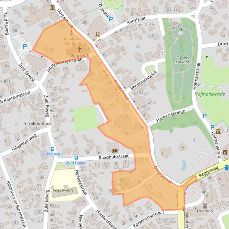 Kaart van postcodegebied 7447CM.